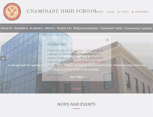 Tablet Screenshot of chaminade-hs.org